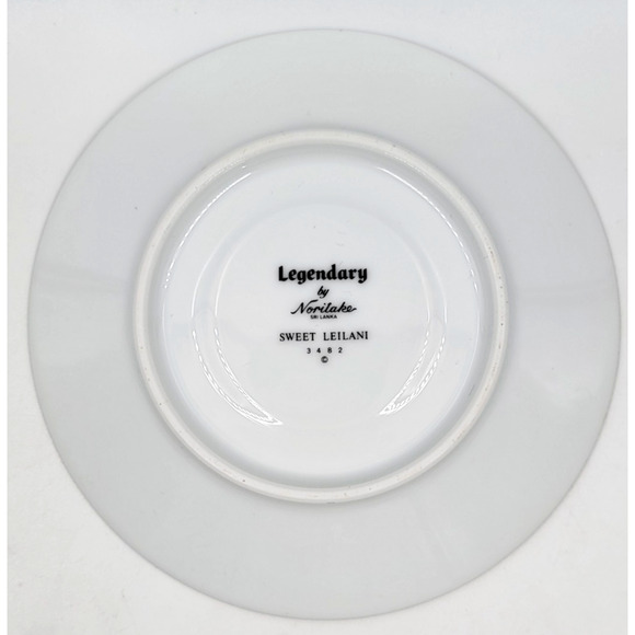 Noritake Sweet Leilani 3482 Cup & Saucer Set Gray Pink Roses Platinum Trim - Picture 8 of 10